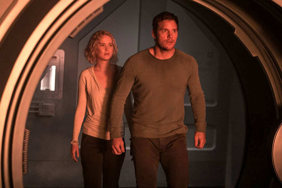 Jennifer Lawrence i Chris Pratt, "Pasażerowie"