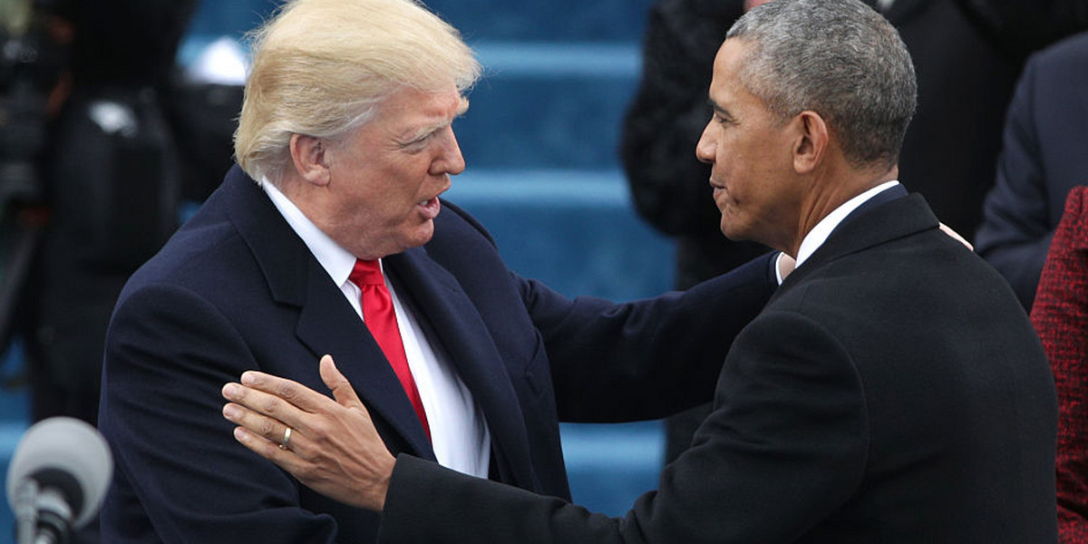 Trump reportedly shows Obama's Inauguration Day letter to Oval Office visitors