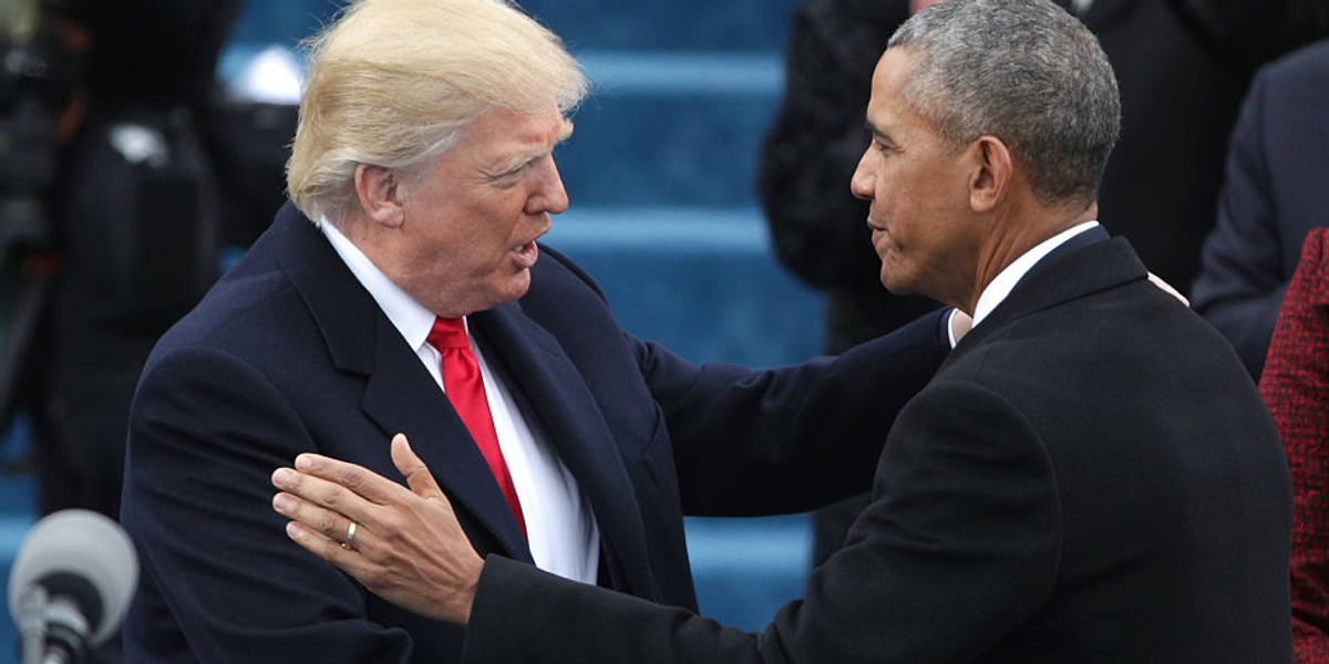 Trump reportedly shows Obama's Inauguration Day letter to Oval Office visitors