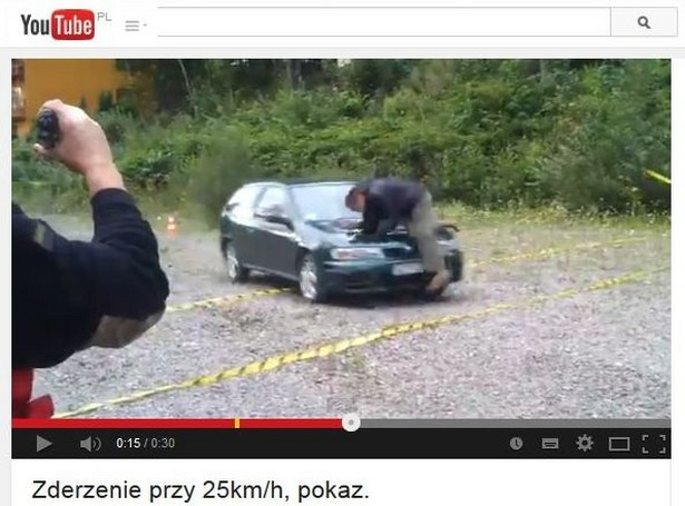 Na pokazie bezpiecznej jazdy, coś poszło nie tak [WIDEO]