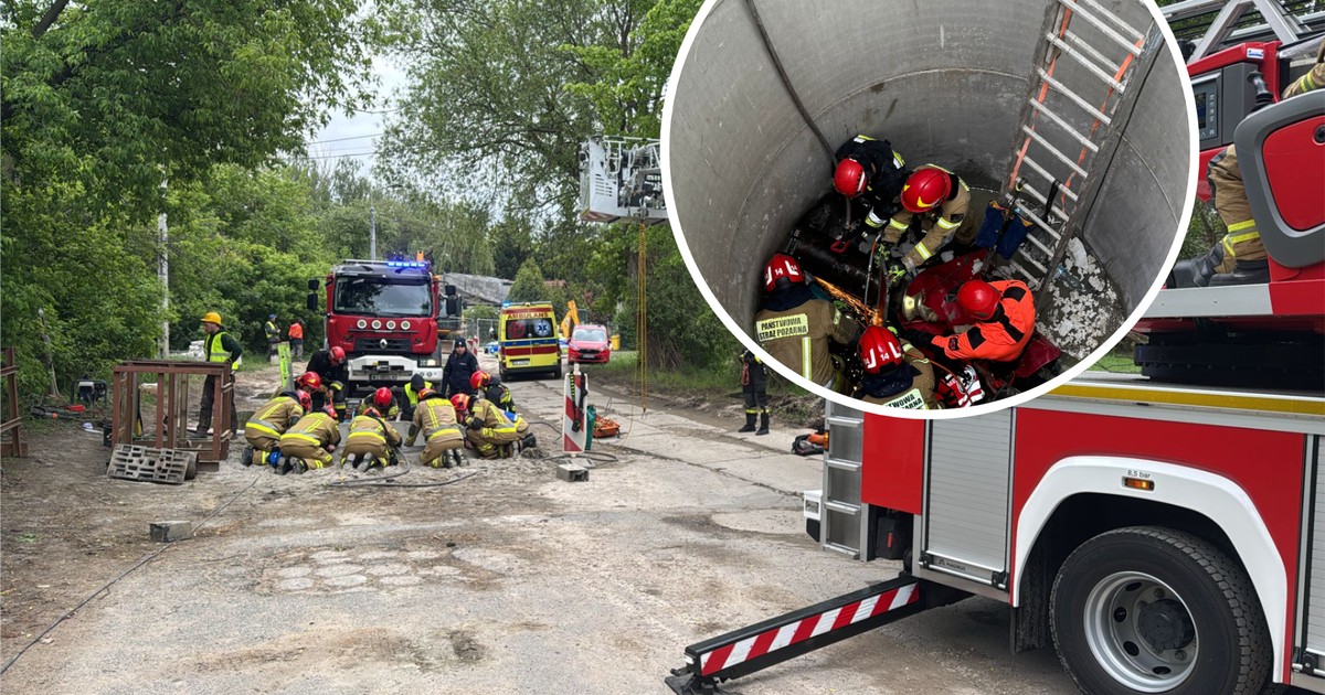 Uwięziony pod ziemią: groźny wypadek na warszawskiej budowie