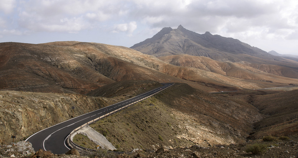 Fuerteventura, droga w górach