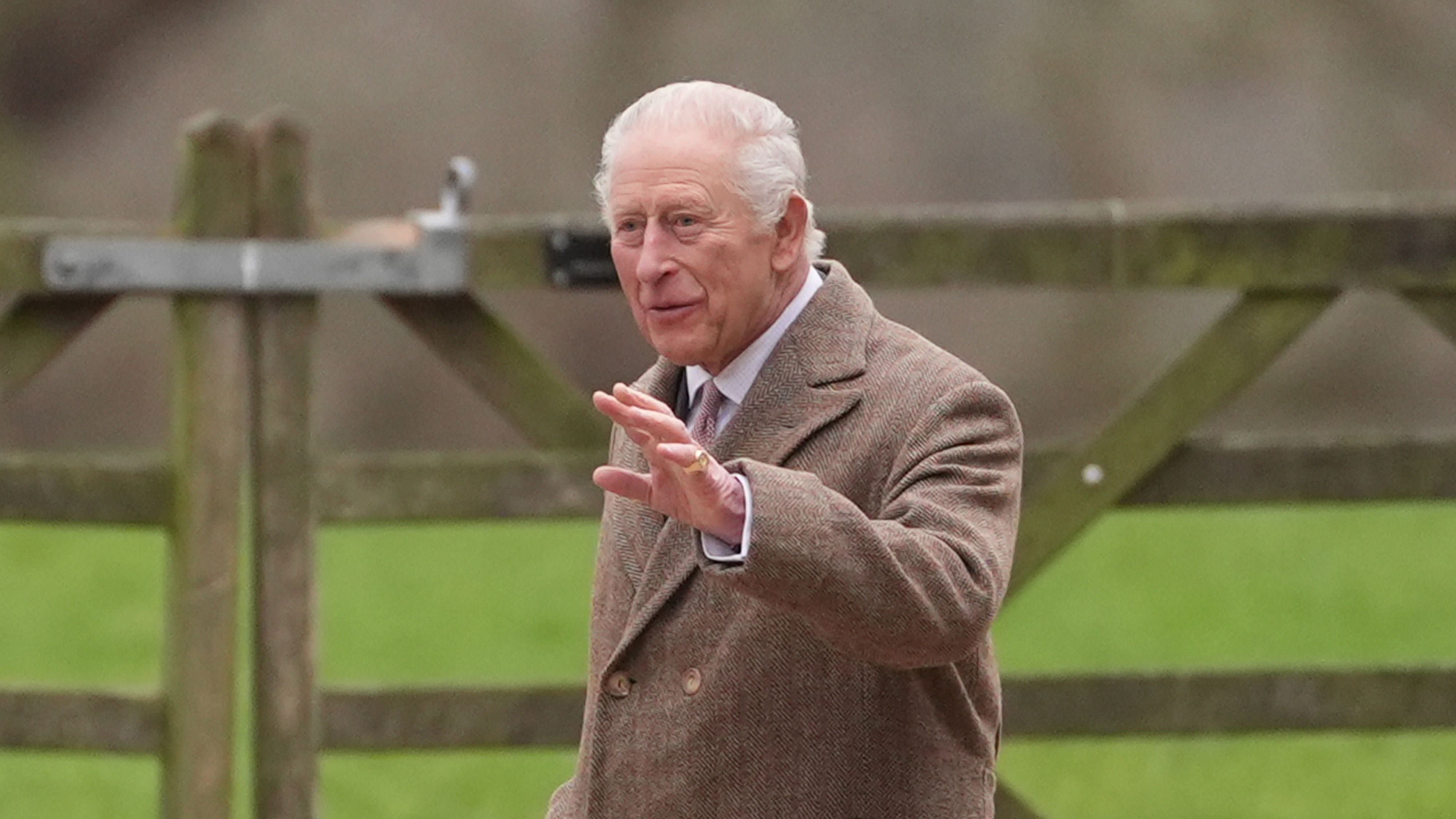 King Charles greets well-wishers at church in first outing since Christmas