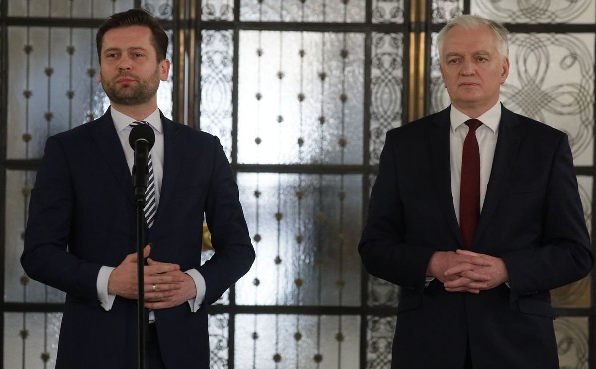 Kamil Bortniczuk i Jarosław Gowin