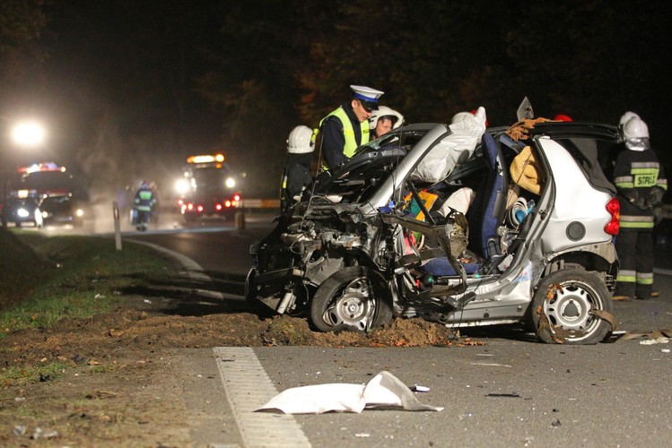 Wypadek w Rekowie Dolnym po pościgu policji