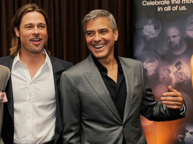 George Clooney i Brad Pitt