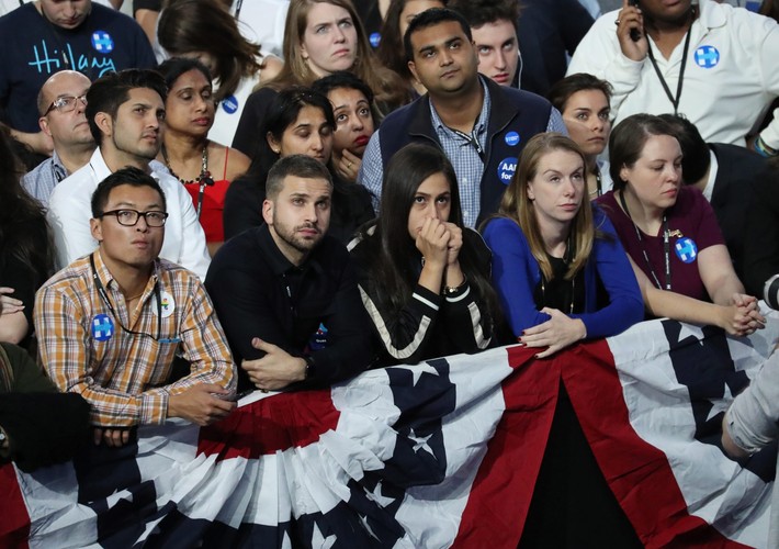 Sztab zwolenników Hillary Clinton w Nowym Jorku