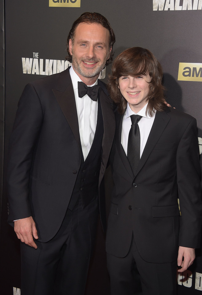 Andrew Lincoln i Chandler Riggs