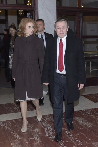 Renata Koźlicka-Glińska i Piotr Gliński