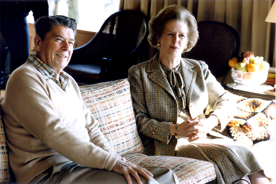 Ronald Reagan i Margaret Thatcher (na zdjęciu z  1984 r.)