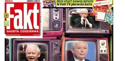 "Takiej telewizji chce władza". Czytelnicy komentują okładkę "Faktu"