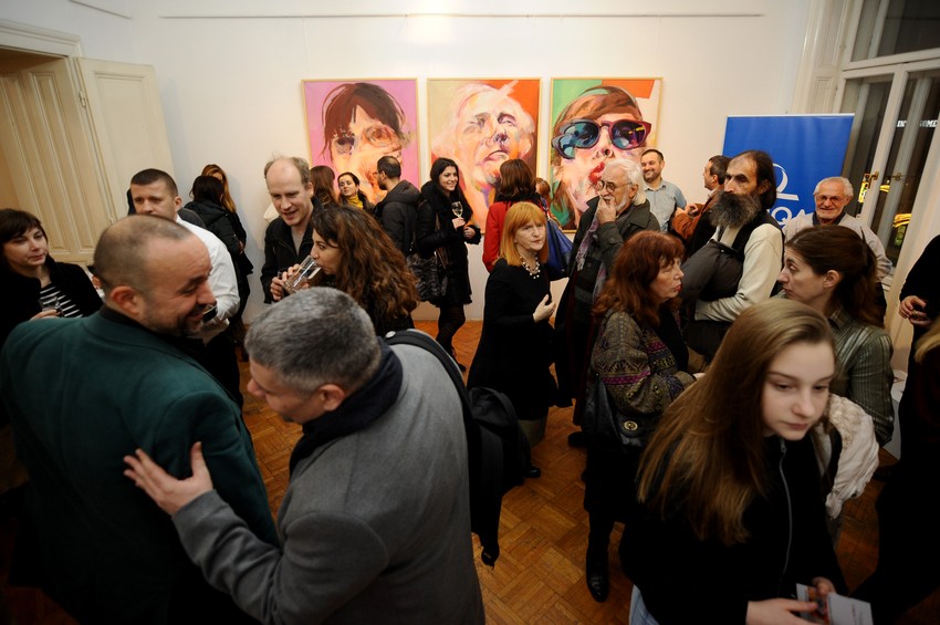 Otvaranje izložbe okupilo je veliki broj ljubitelja slikarstva