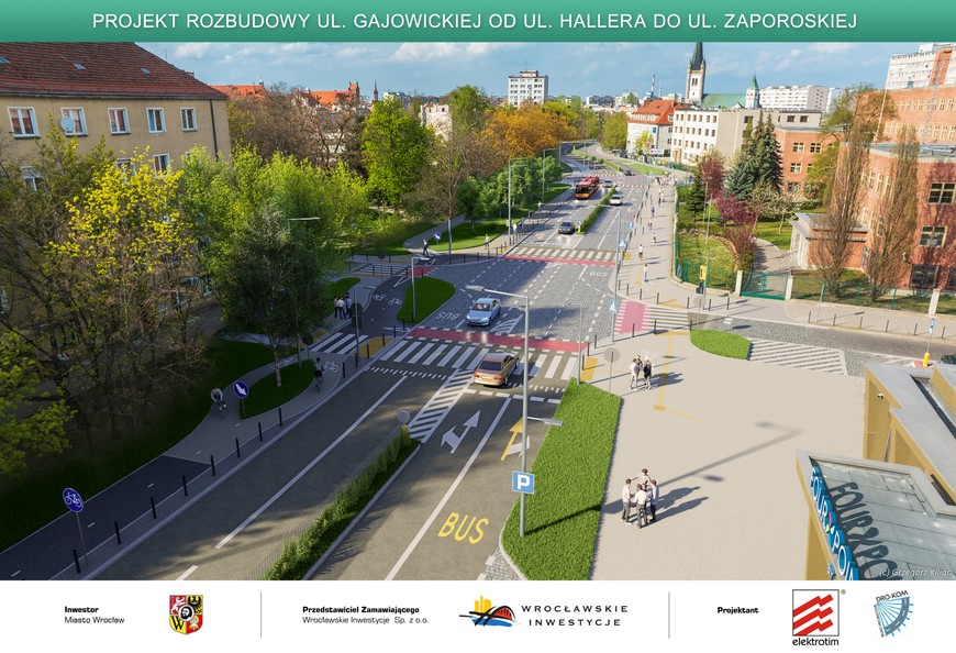 Przebudowa ulicy Gajowickiej będzie kosztować ponad 50 milionów złotych i jest finansowana z budżetu miasta