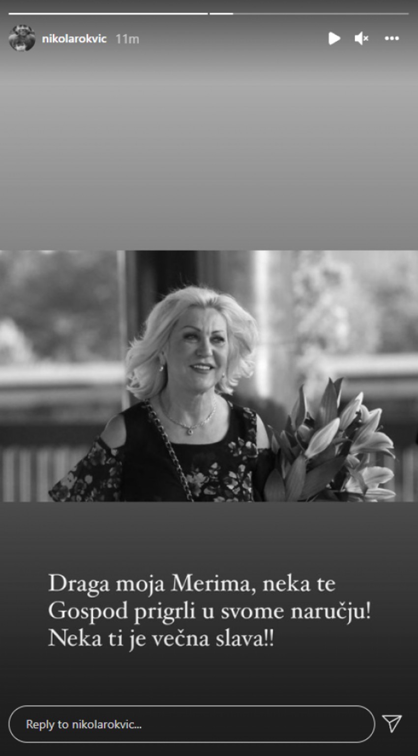 Nikola Rokvić oprostio se od Merime Njegomir