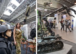 Wojskowe roboty i karabinki szturmowe. Oto nowości z targów Europoltech 2015 [ZDJĘCIA]