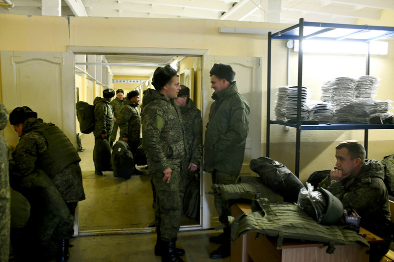 Szkolenie wojskowe w Rostowie nad Donem dla Rosjan zwerbowanych w ramach mobilizacji, 2022 r.