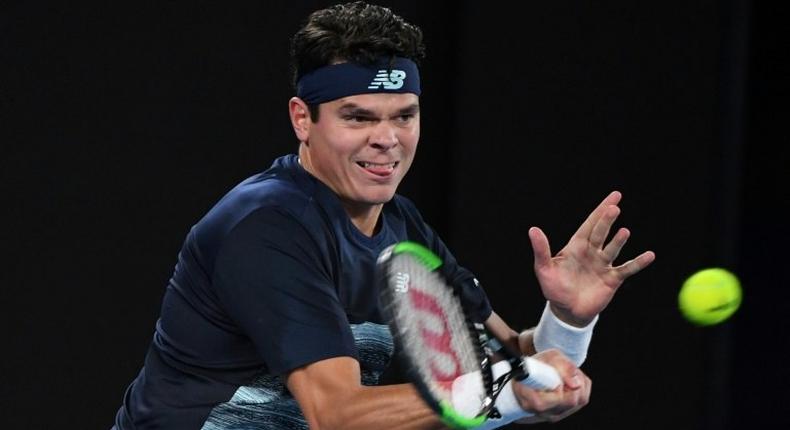 Canadian top seed Milos Raonic (pictured) advanced to the quarter-finals of the ATP Delray Beach Open in Florida after defeating Croatia's Borna Coric 6-3, 7-6 (7/2), on February 22, 2017