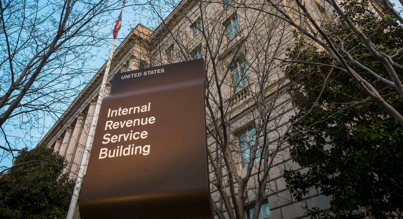 FILE - This April 13, 2014, file photo shows the Internal Revenue Service (IRS) headquarters building in Washington. 2019 was another tough year for the IRS, according to a new federal report. Burdened with years of budget cuts and a recent increase in workload to implement a new tax law, the IRS struggled to deliver on its mission in the past fiscal year. The annual report from the Office of Taxpayer Advocate found that in the 2019 fiscal year, among other problems, the agency failed to collect billions in unpaid taxes.   (AP Photo/J. David Ake, File)