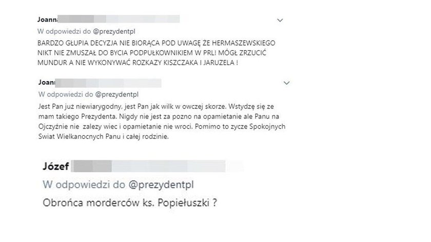 Na prezydenta Dudę wylano wiadro pomyj