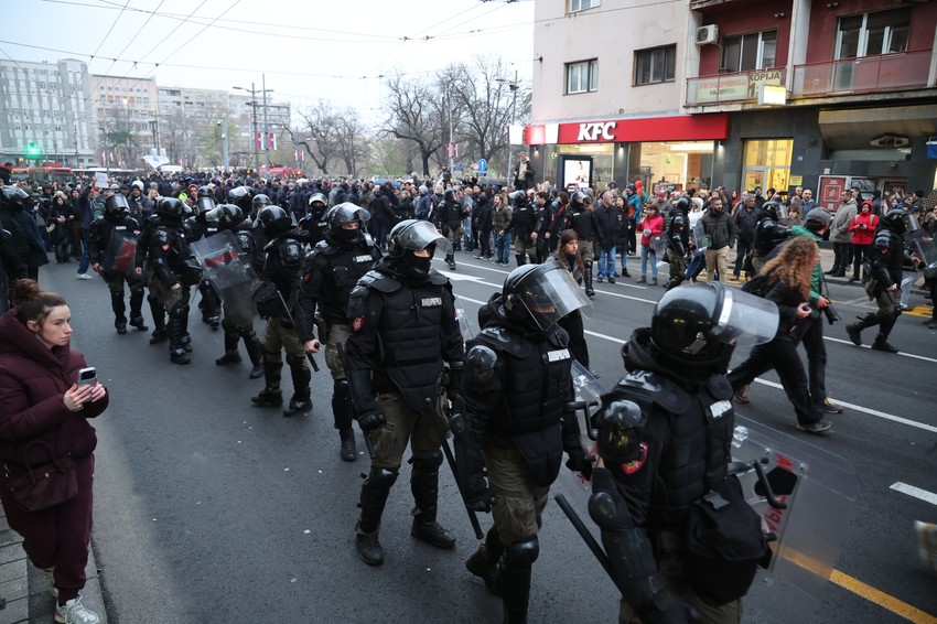 Protest ispred Rektorata