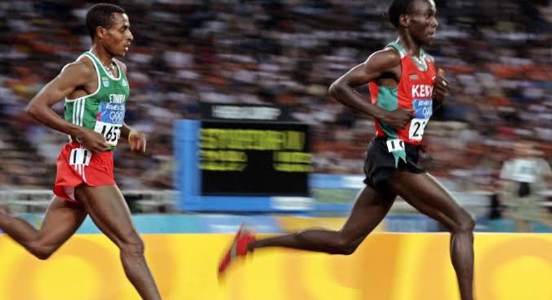 Eliud Kipchoge and Kenenisa Bekele.