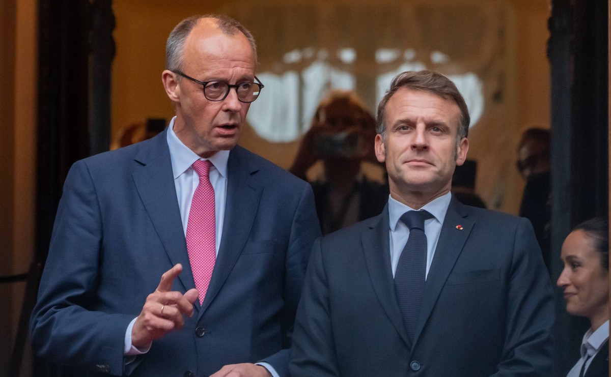 Friedrich Merz i Emmanuel Macron