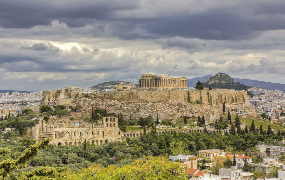 Partenon i inne budowle Akropolu - Ateny, Grecja