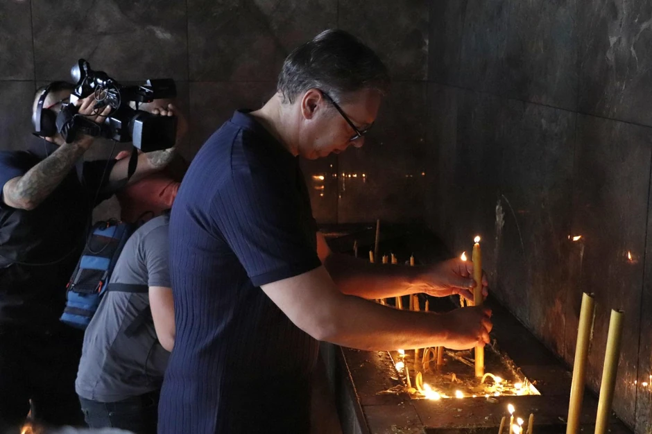 Golubac manastir Tumane Aleksandar Vučić