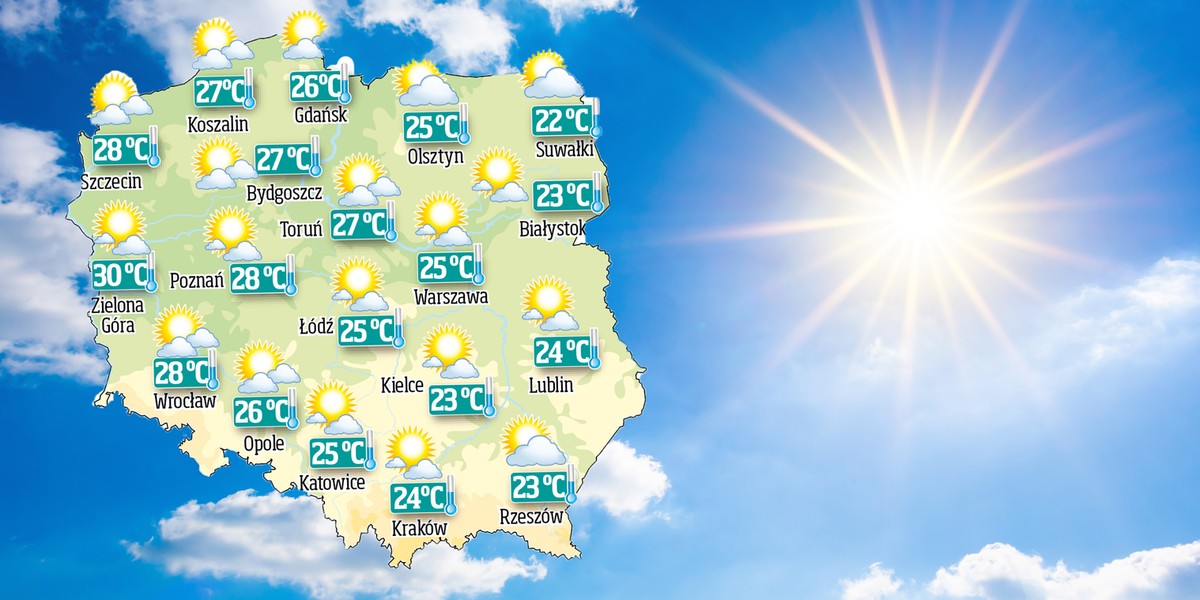 Jest prognoza pogody IMGW na długi czerwcowy weekend.