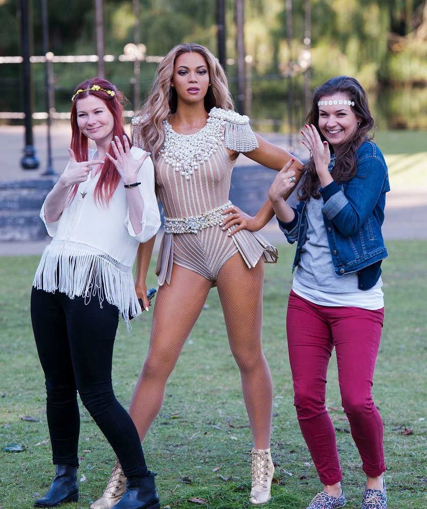 Figura woskowa Beyonce w parku w Londynie