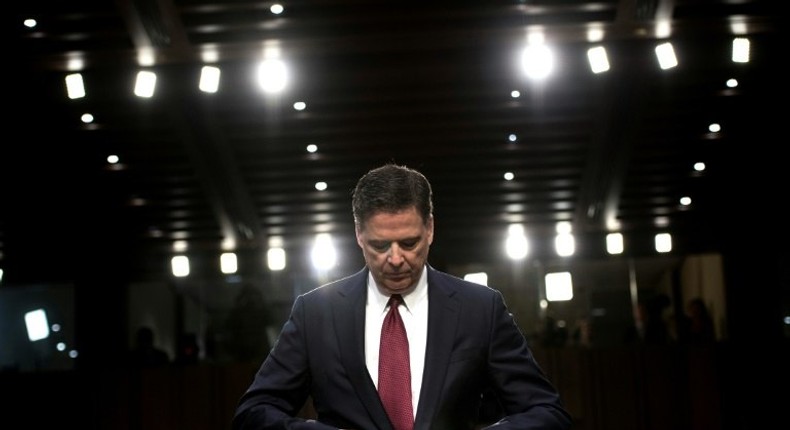 Ousted FBI director James Comey addressed the Senate Select Committee on Intelligence in his first public appearance since his ouster last month