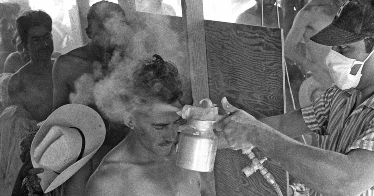 In 1916, the US began forcing Mexicans crossing the southern border to