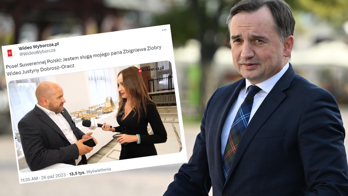 Dziwaczna wypowiedź posła. "Jestem wiernym sługą mojego pana Zbigniewa Ziobry"