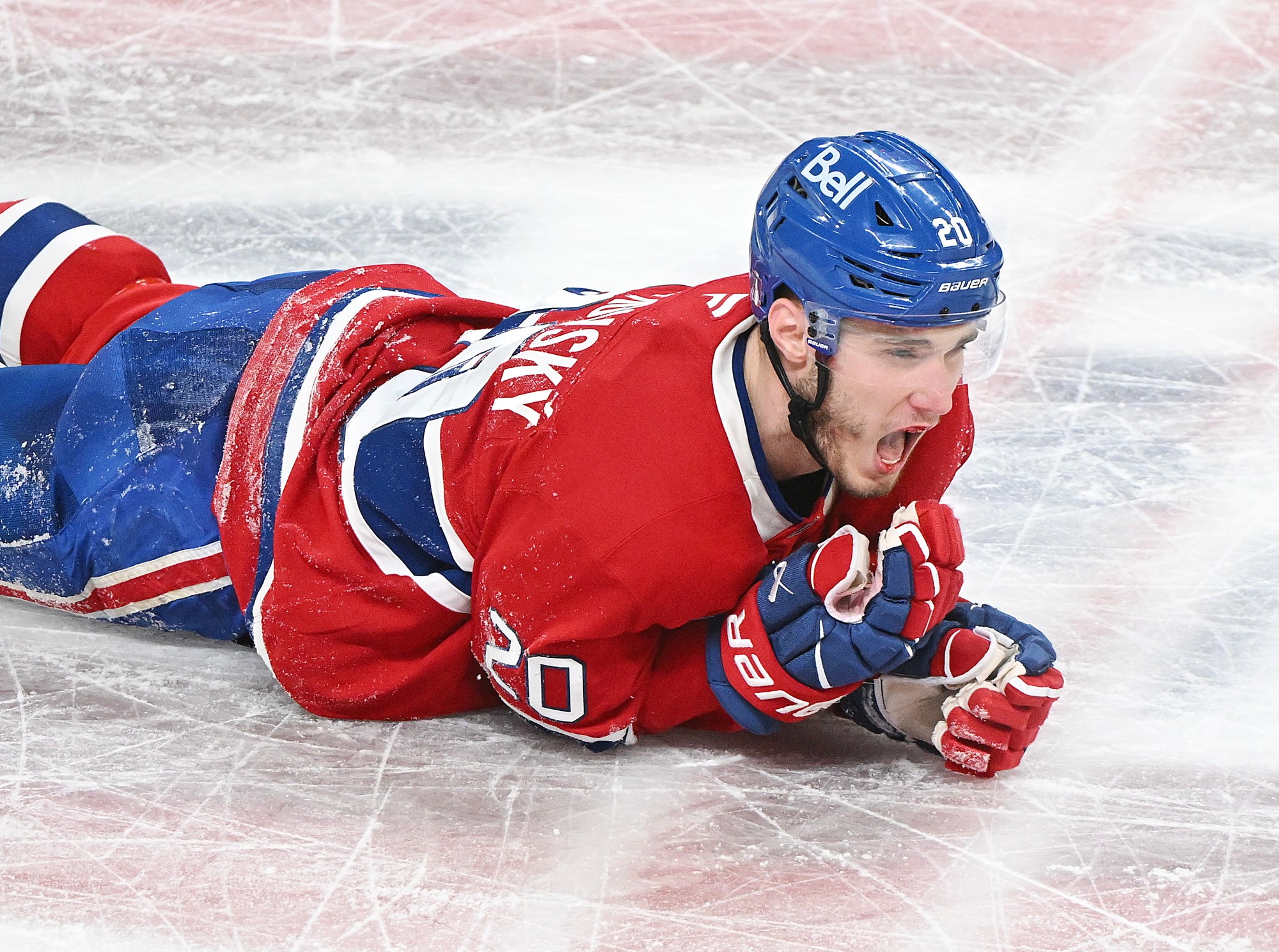 Slovenský hokejista Juraj Slafkovský (Montreal Canadiens).