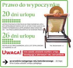 Zaległy urlop będzie trzeba wykorzystać do końca marca