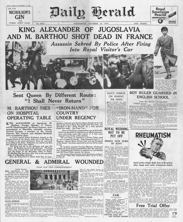 Noviny "denní herold" popisuje událost