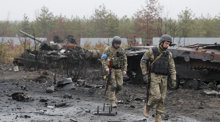 Az ukrán védelmi erők elérték az orosz államhatárt / Fotó: MTI/EPA/Szerhij Dolzsenko