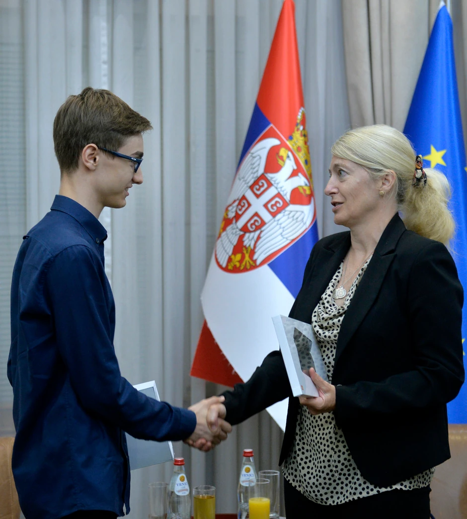 "Prijem kod ministarke Jelene Begović bio je posebno značajan jer je pokazao da država prepoznaje i podržava mlade talente", kaže Drobnjaković