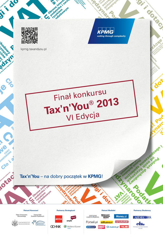 Tax`n`You 2013 – Konkurs podatkowy KPMG