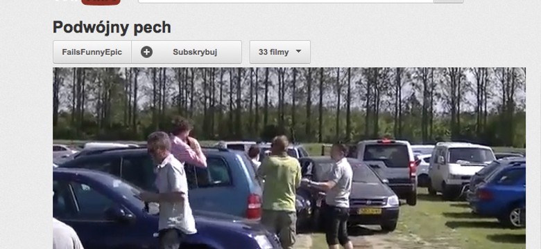 Parkować i holować to trzeba umieć... Oto podwójny pech