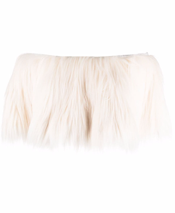 Weisses Faux-Fur-Top von Styland für 391 Franken, via Farfetch.