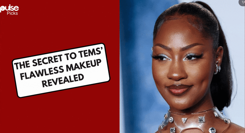 The secret to Tems' makeup