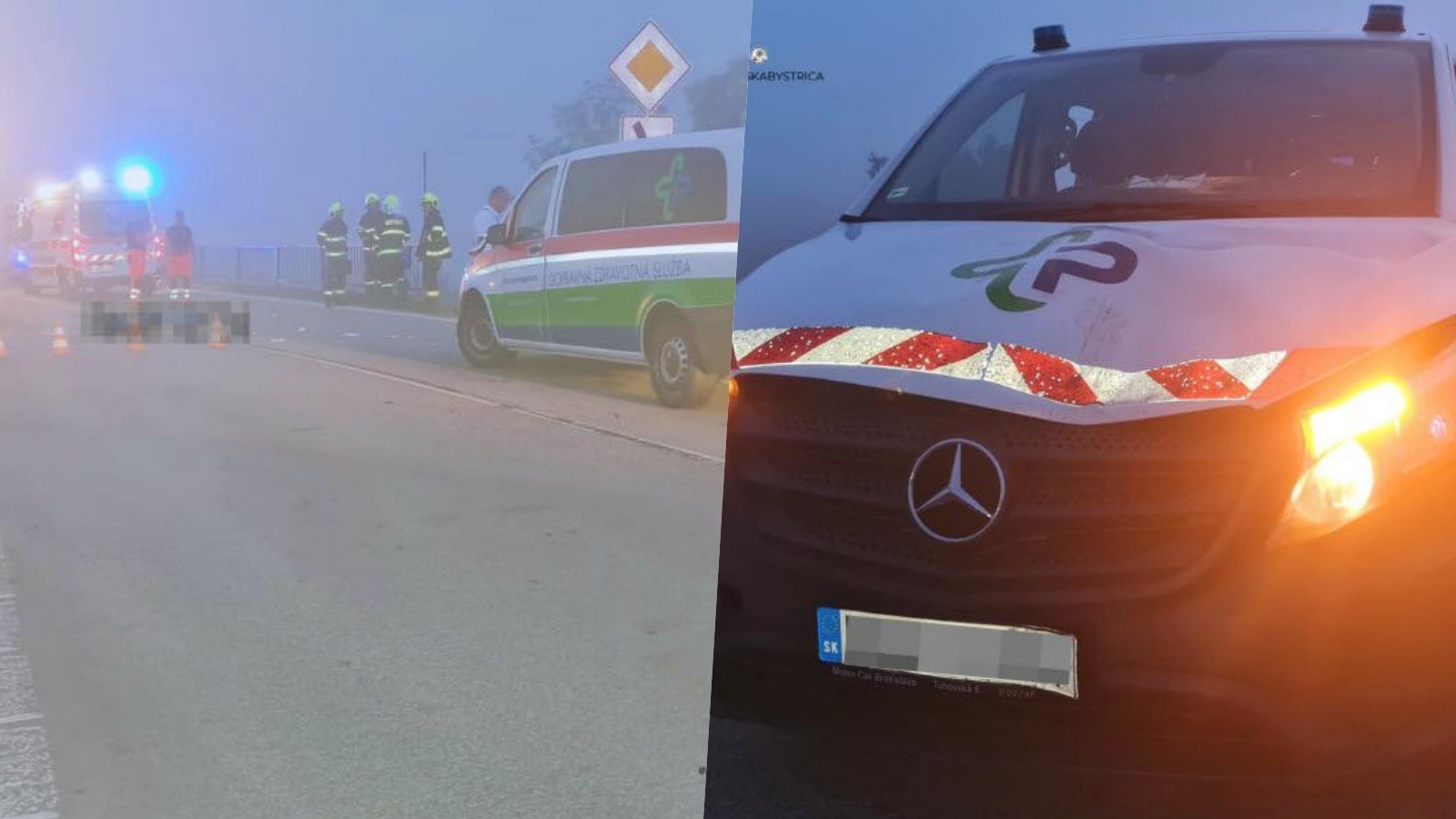 Vozidlo zdravotnej služby v Tornali zrazilo chodca.