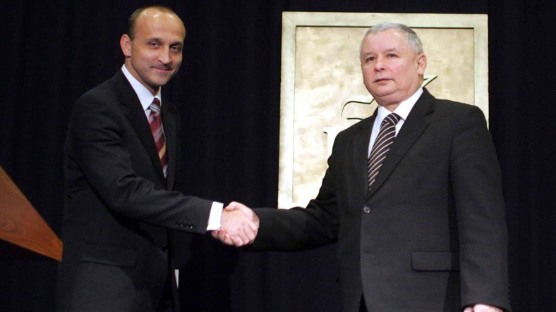 Kazimierz Marcinkiewicz i Jarosław Kaczyński, 2006 r.