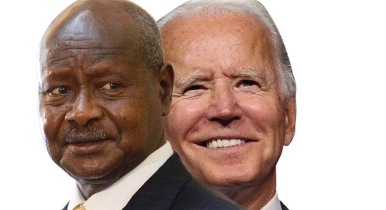 President of Uganda; Yoweri Museveni and the president of the US, Joe Biden