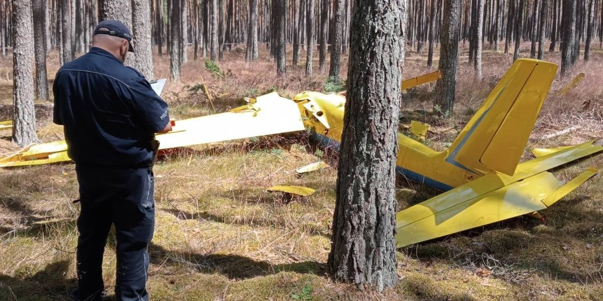 Tragiczny wypadek szybowca. Nie żyje pilot. 