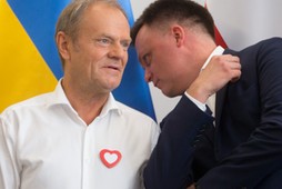 Donald Tusk i Szymon Hołownia