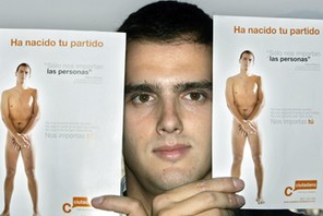 Lider partii Ciudadanos Albert Rivera 