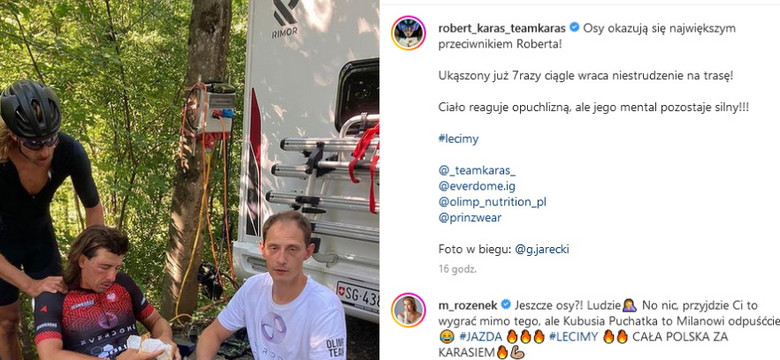 Robert Karaś w morderczym triathlonie walczy z nieprzewidzianym przeciwnikiem...