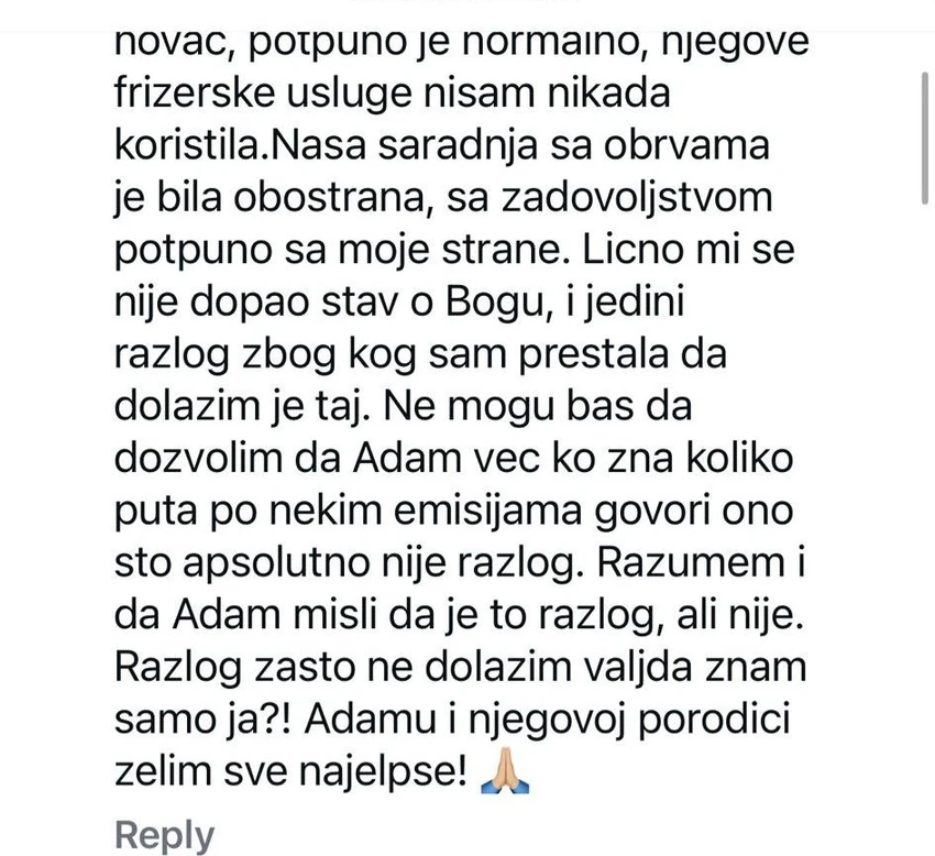 Seka Aleksić o svađi sa Adamom Adaktarom